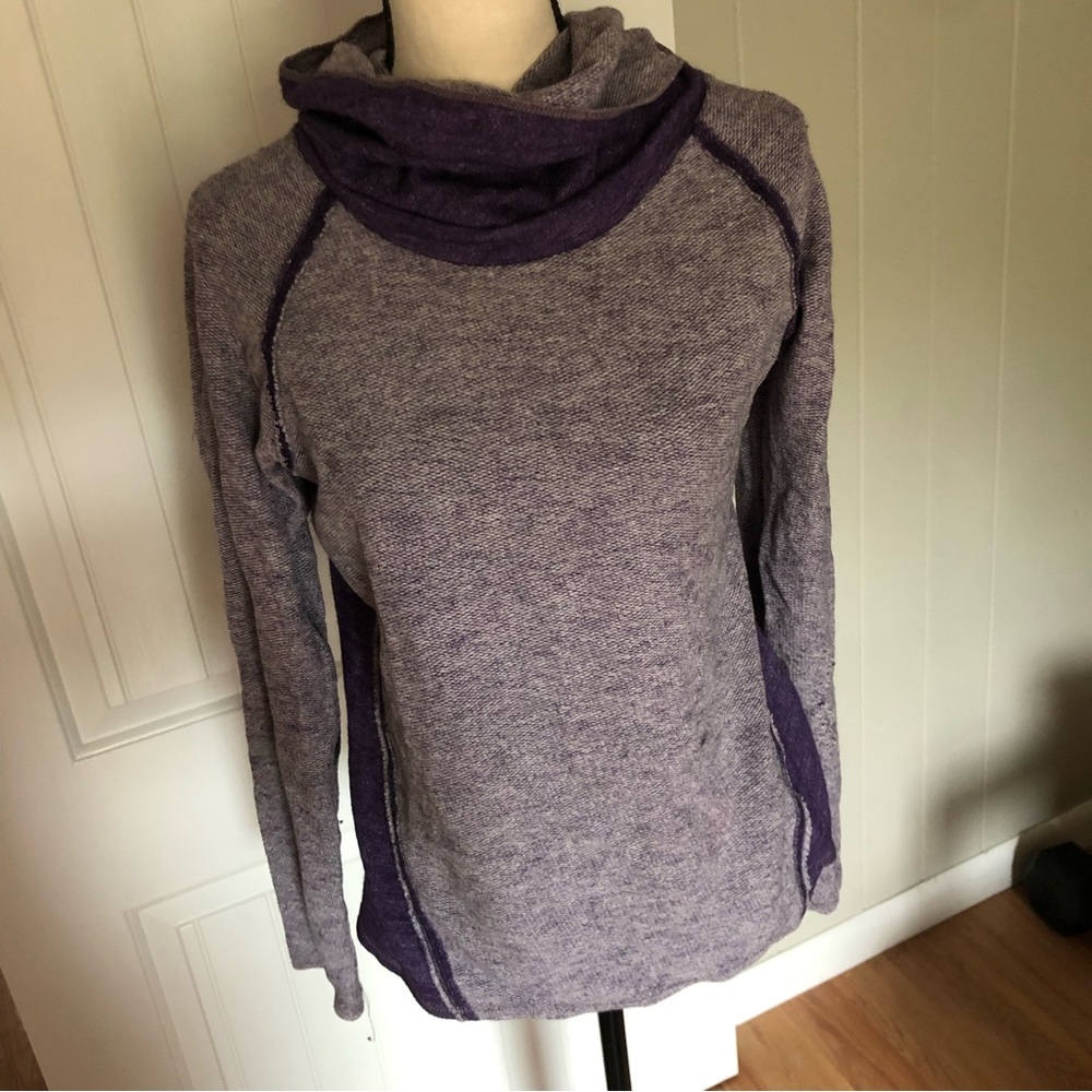 Kuhl purple semi fitted cowl neck